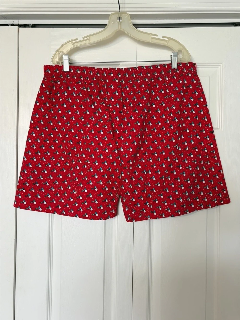 Vineyard Vines Red Holiday Print Boxers with Green & Light Blue Accents